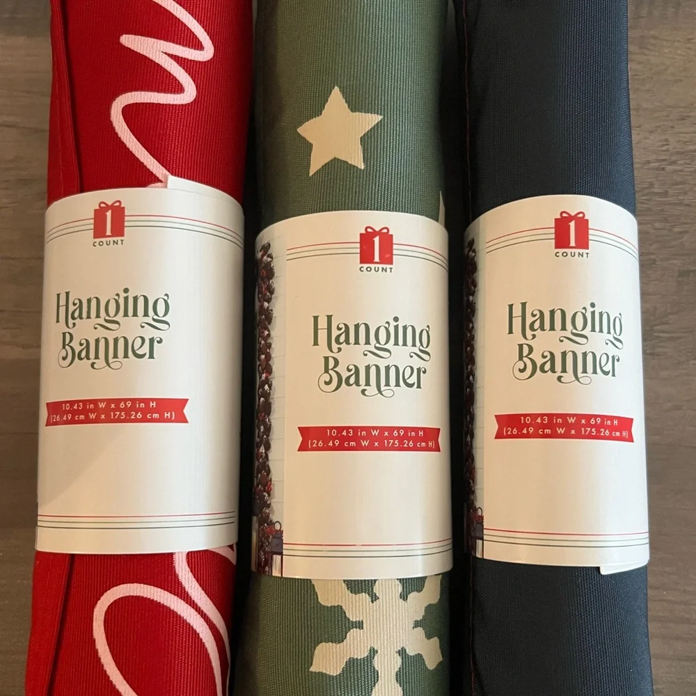 Target Bullseyes Playground Merry Christmas Hanging Banners